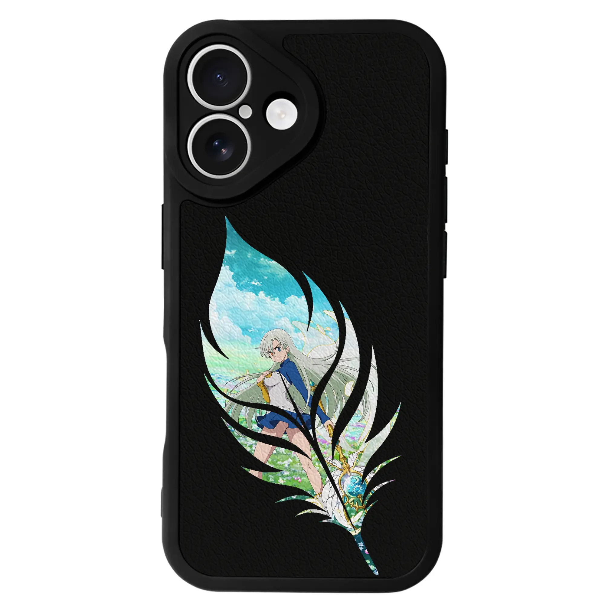 七つの大罪 グッズ エリザベス - IPhone 16シリーズ対応 ・ シリコンスマホケース ・ レザー調 ・ 高精度フィット ・ 耐衝撃 ・ ワイヤレス充電対応 ・ 精密カット